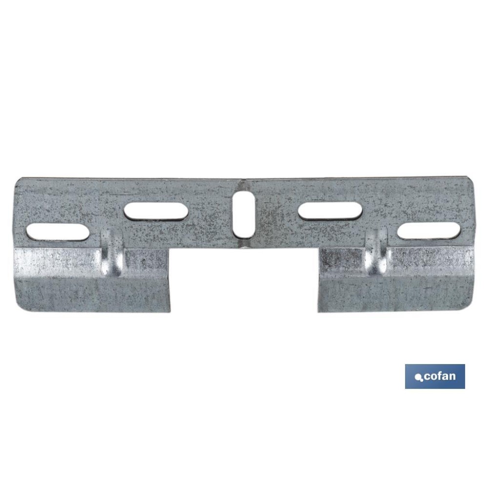 PLACA COLGADOR DOBLE 130 MM CON HUECO 42 MM VENTA UNITARIA