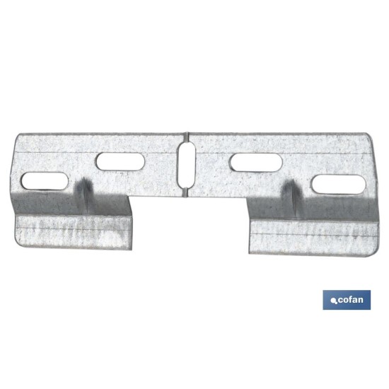 PLACA COLGADOR DOBLE 130 MM CON HUECO 42 MM VENTA UNITARIA