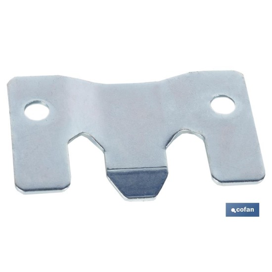 SET 2 UDS CHAPA ANCLAJE ZINCADA 60 X 35 MM VENTA UNITARIA