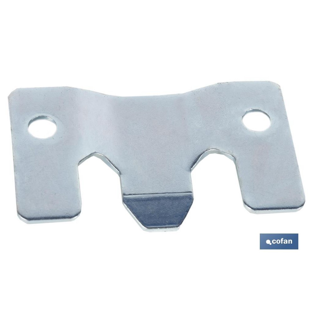 SET 2 UDS CHAPA ANCLAJE ZINCADA 60 X 35 MM VENTA UNITARIA