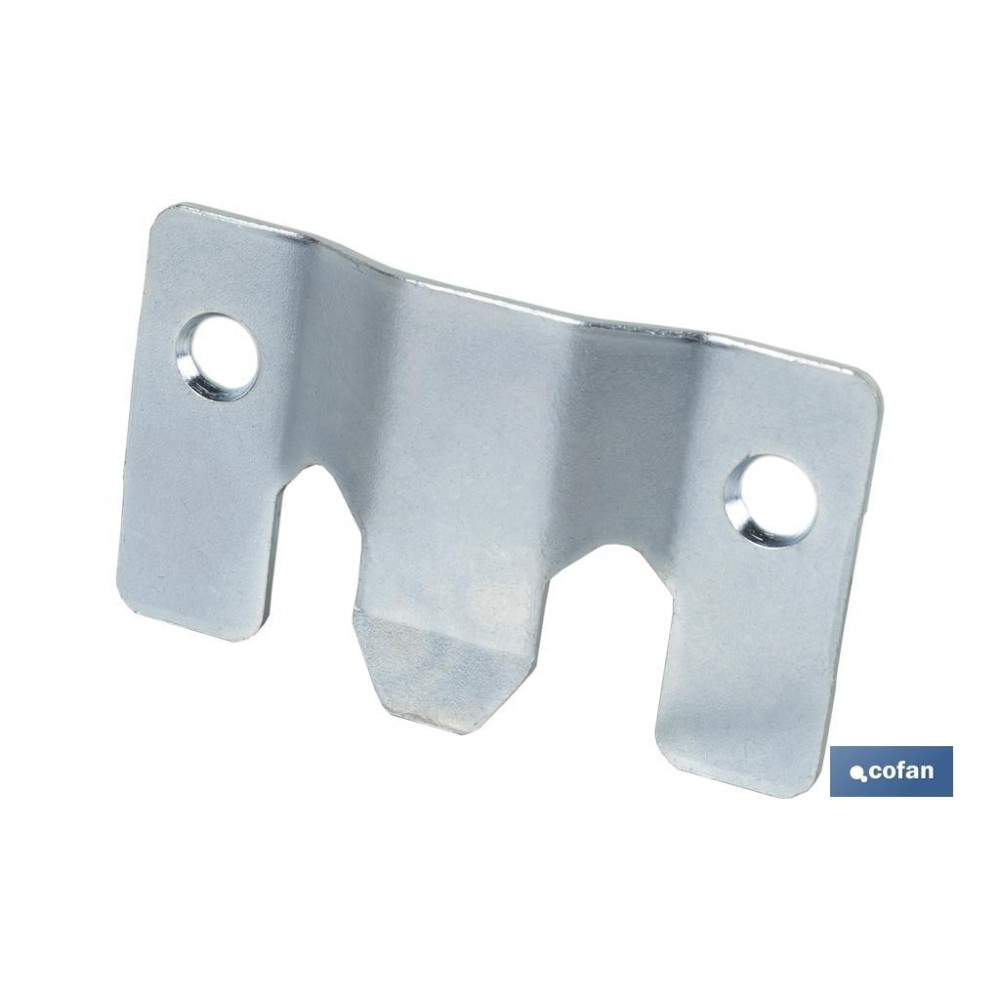SET 2 UDS CHAPA ANCLAJE ZINCADA 60 X 35 MM VENTA UNITARIA
