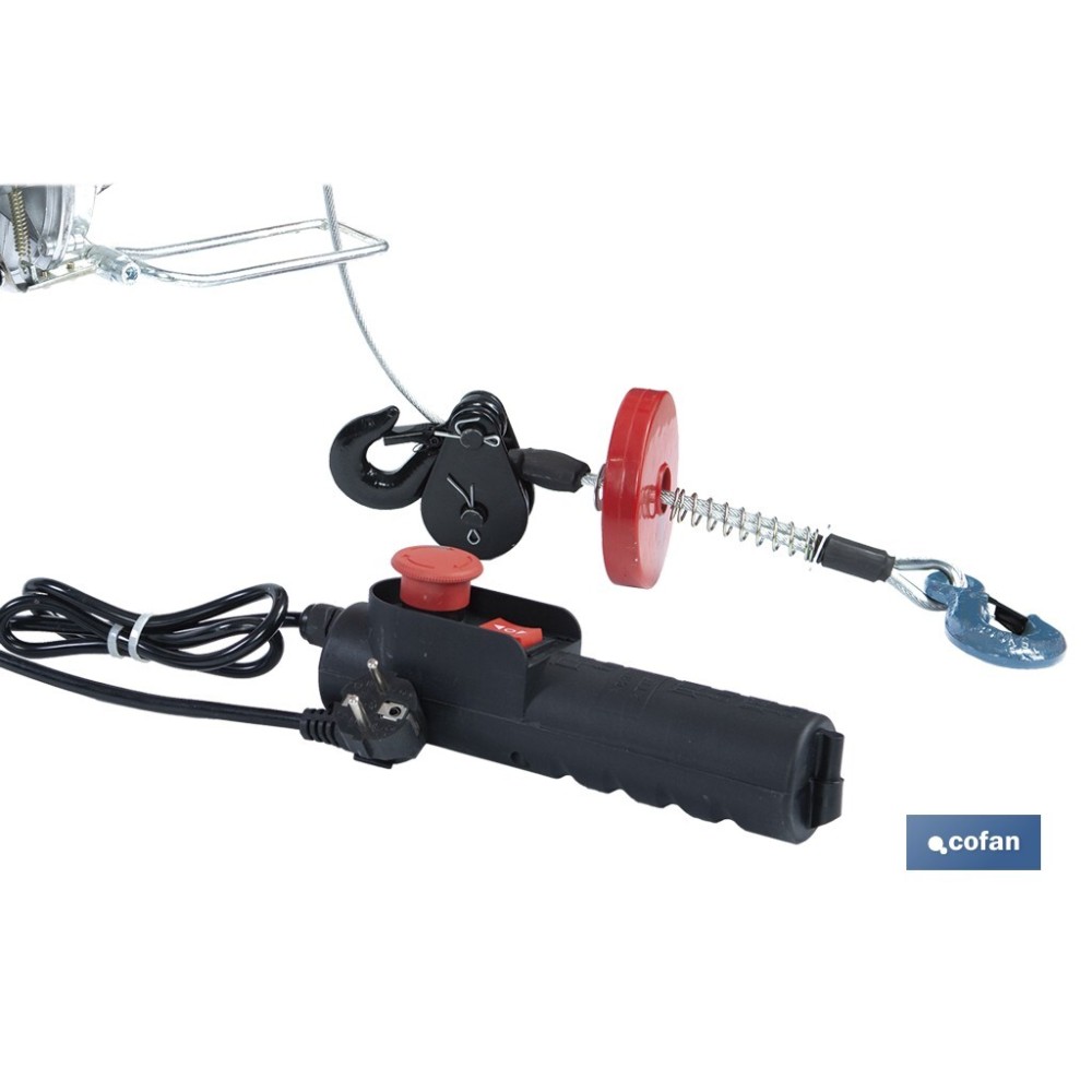 POLIPASTO ELÉCTRICO 1020 W 250/500 KG ELEVACIÓN 10/20 M