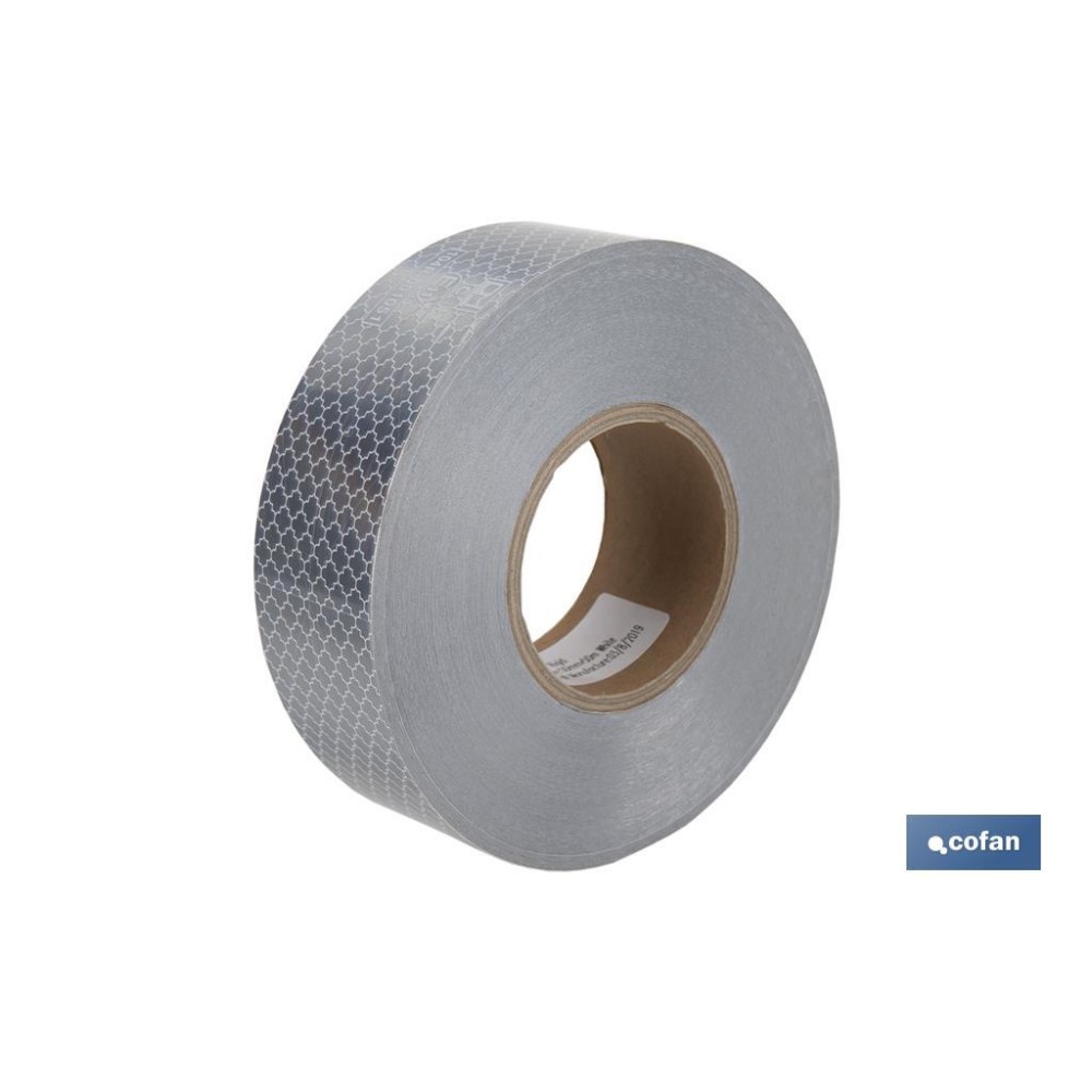 ROLLO RETROREFLECTANTE CONTINUO - 50M BLANCO