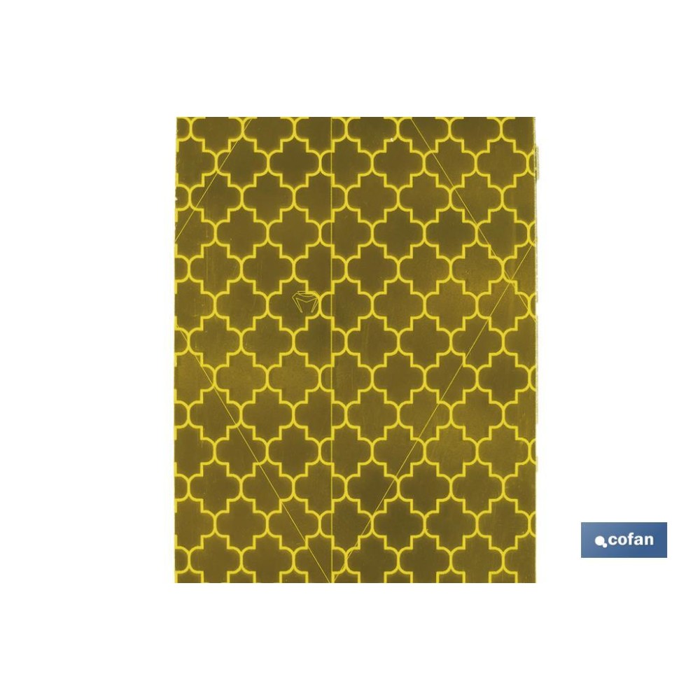ROLLO RETROREFLECTANTE CONTINUO - 50M AMARILLO