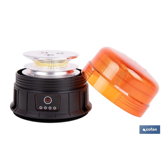 LUZ GIRATORIA 39 LED SMD IMÁN RECARGABLE