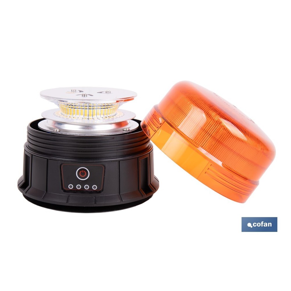 LUZ GIRATORIA 39 LED SMD IMÁN RECARGABLE