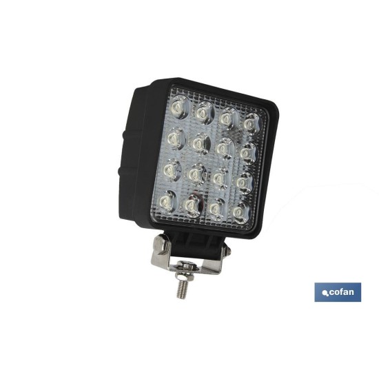 FARO TRABAJO 16 LED 3360Lm 6000K 48W, IP67 (10-30V)