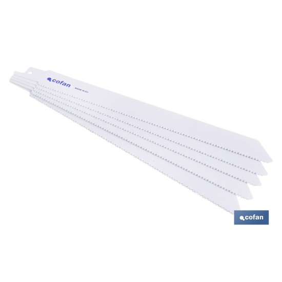 HOJA DE SIERRA DE SABLE (5PCS) BIMETAL 130X14  -  METAL
