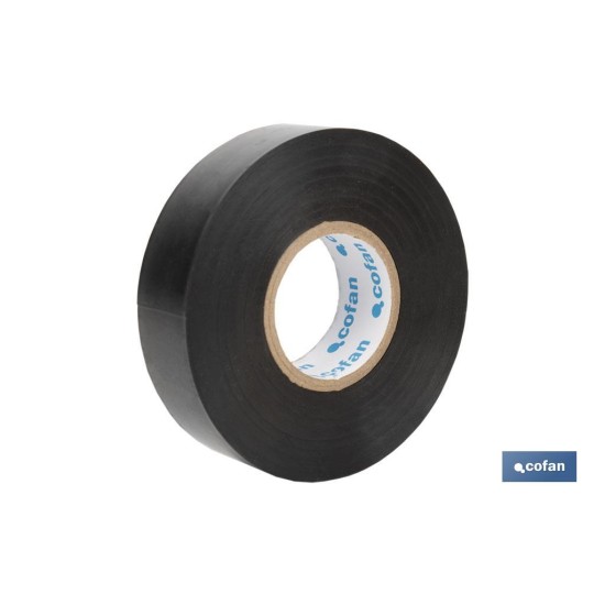 CINTA AISLANTE 180 Micras NEGRA 19mmX20 Metros