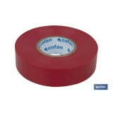 CINTA AISLANTE 180 Micras ROJA 19mmX20 Metros