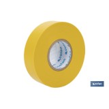 CINTA AISLANTE 180 Micras AMARILLA 19mmX20 Metros venta unitaria