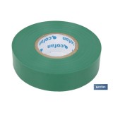 CINTA AISLANTE 180 Micras VERDE 19mmX20 Metros
