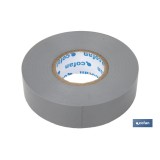 CINTA AISLANTE 180 Micras GRIS 19mmX20 Metros venta unitaria