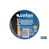 CINTA AISLANTE 180 MICRAS NEGRA 25 MM X 25 M