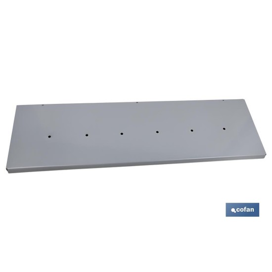 CONJUNTO BANDEJA BLANCA 1000X300MM CON 6 ORIFICIOS DE 9 MM