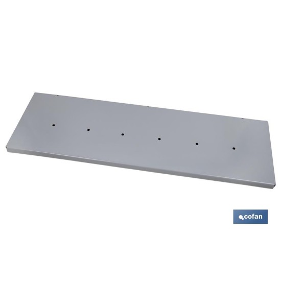 CONJUNTO BANDEJA BLANCA 1000X300MM CON 6 ORIFICIOS DE 9 MM