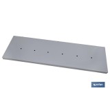 CONJUNTO BANDEJA BLANCA 1000X300MM CON 6 ORIFICIOS DE 9 MM