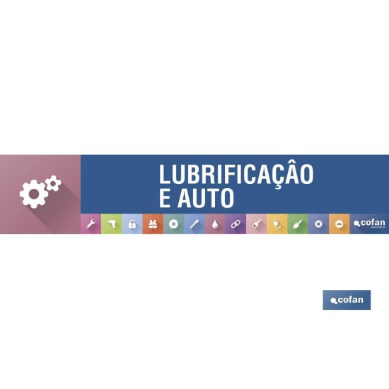 SEÑALETICA IMANTADA PORTUGUES PARA EXPOSITOR 975 x 200 mm - LUBRIFICAÇAO E AUTO
