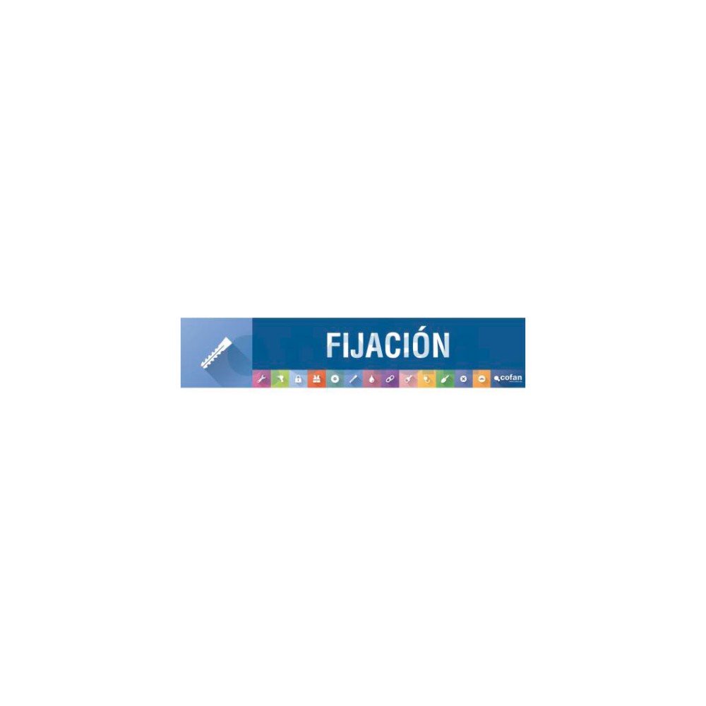SEÑALETICA IMANTADA PARA EXPOSITOR 975 x 200 mm - FIJACIÓN