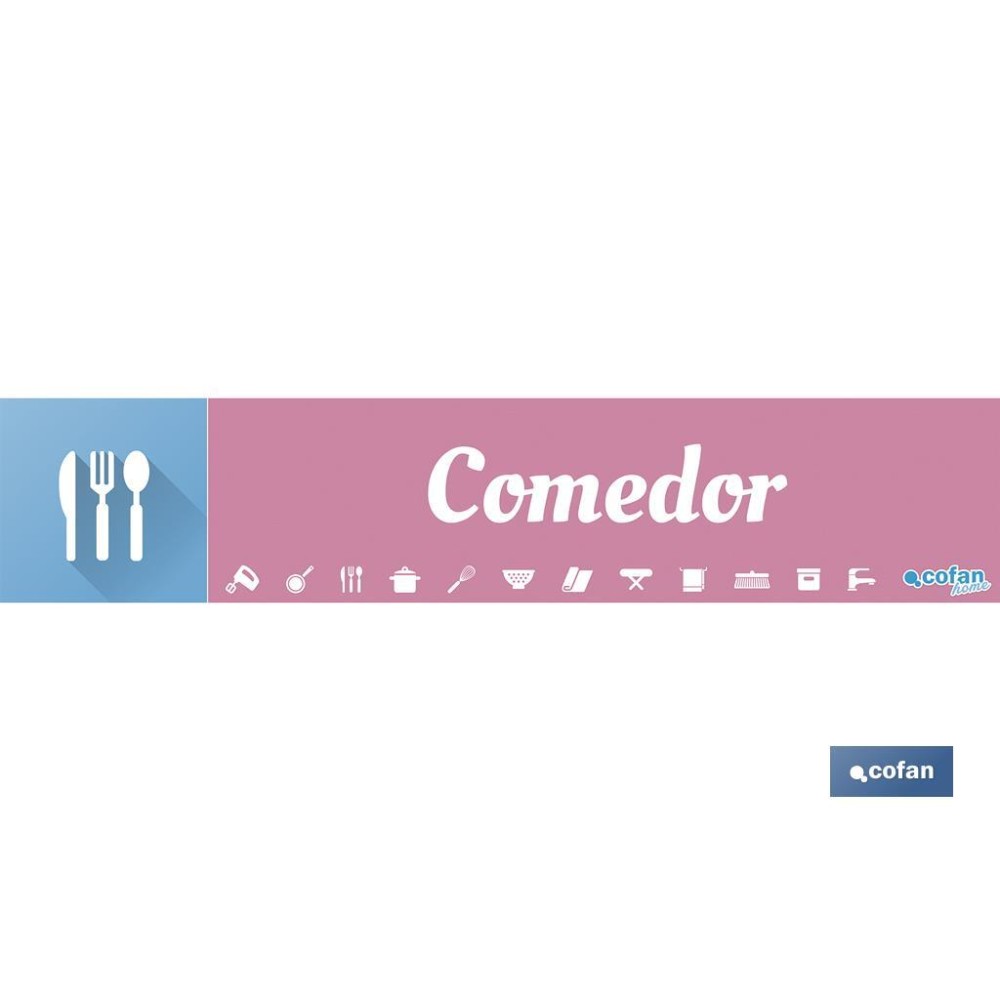 SEÑALETICA IMANTADA PARA EXPOSITOR 975 x 200 mm - COMEDOR