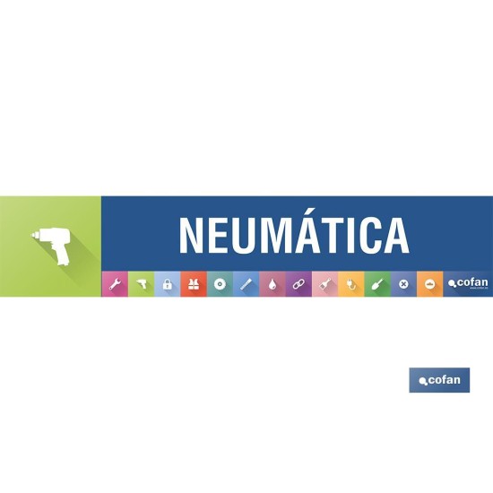 SEÑALETICA IMANTADA PARA EXPOSITOR 975 x 200 mm - NEUMÁTICA