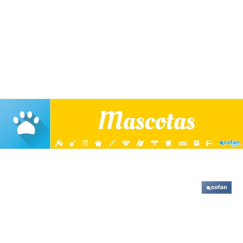 SEÑALETICA IMANTADA PARA EXPOSITOR 975 x 200 mm - MASCOTAS
