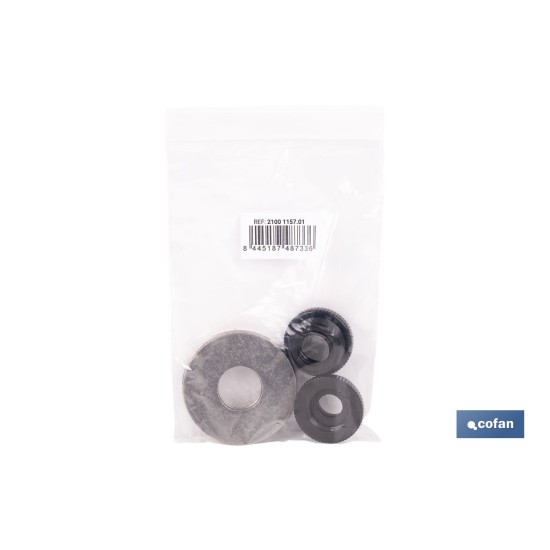 KIT DE ARANDELAS Y ADAPTADORES DE ROSCAS PARA BANDEJA DE GRIFERIA 21001157