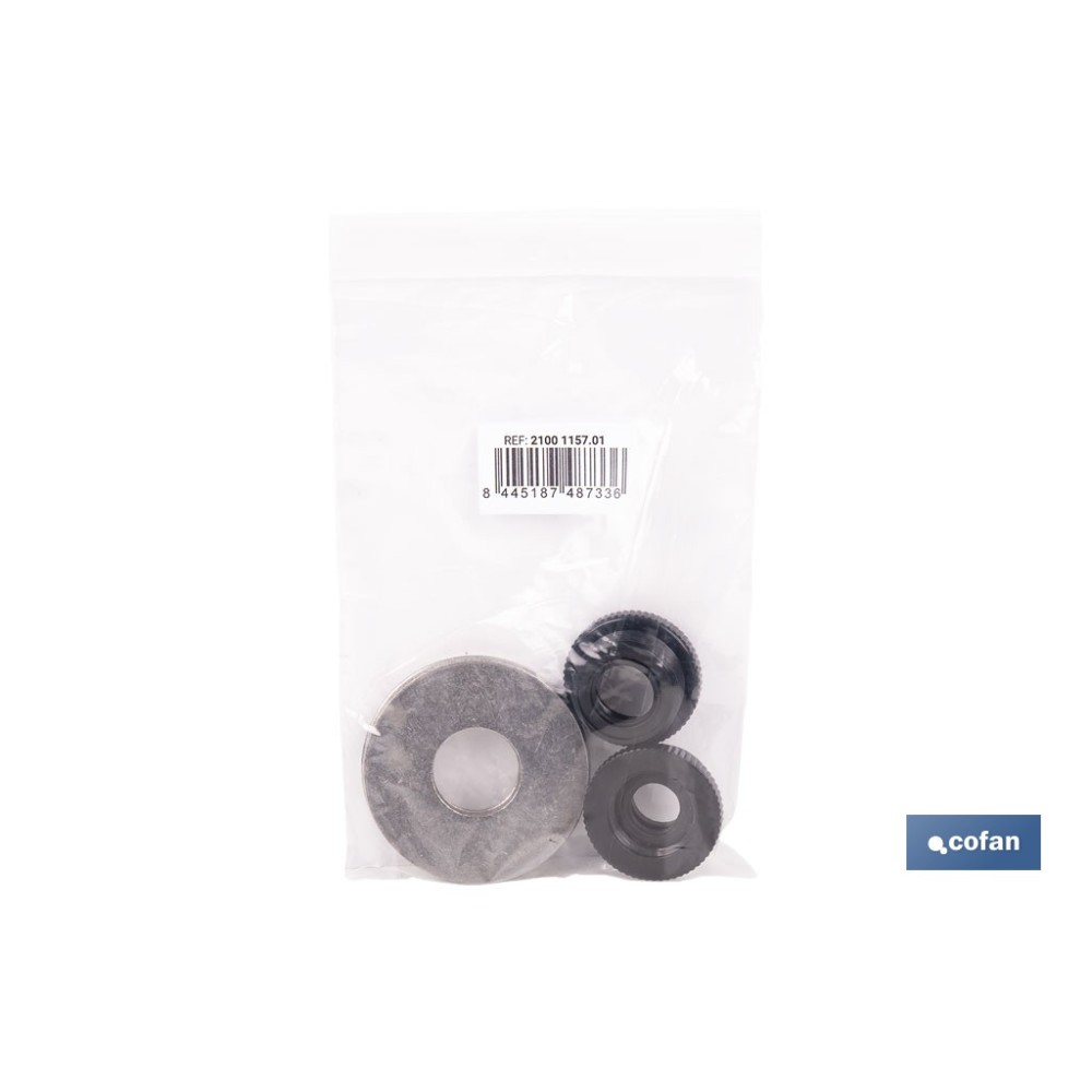 KIT DE ARANDELAS Y ADAPTADORES DE ROSCAS PARA BANDEJA DE GRIFERIA 21001157