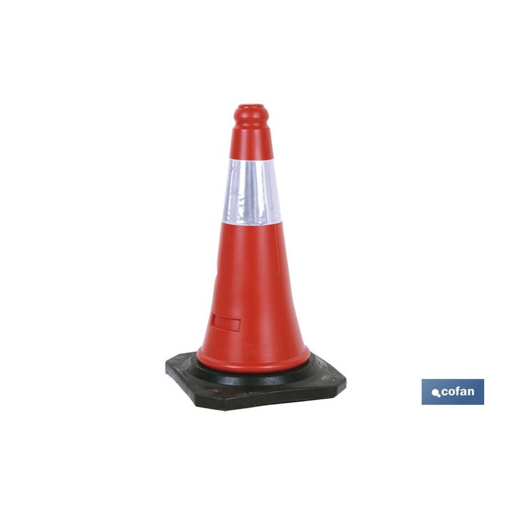 CONO POLIETILENO REFLECTANTE 50 CM 1,5 KG