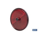 CATADIÓPTRICO REDONDO ROJO Ø 60 MM CON TORNILLO