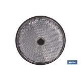 CATADIÓPTRICO REDONDO BLANCO Ø 60 MM CON TORNILLO