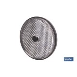 CATADIÓPTRICO REDONDO BLANCO Ø 60 MM CON TORNILLO