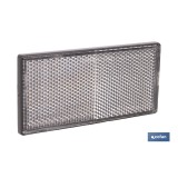 CATADIÓPTRICO RECTANGULAR BLANCO 106 X 50 MM ADHESIVO