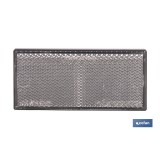 CATADIÓPTRICO RECTANGULAR BLANCO 106 X 50 MM ADHESIVO