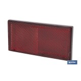 CATADIÓPTRICO RECTANGULAR ROJO 106 X 50 MM ADHESIVO