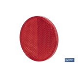 CATADIÓPTRICO REDONDO ROJO Ø 60 MM ADHESIVO