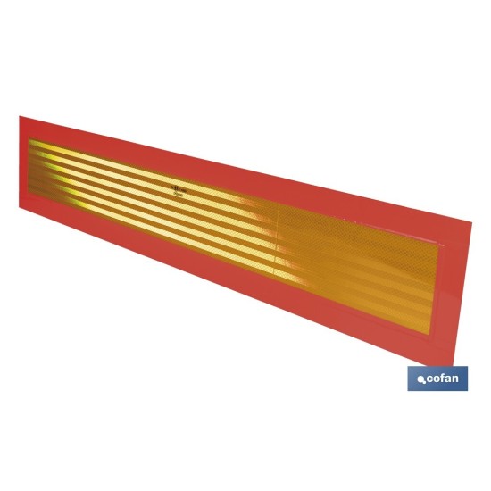 PLACA V-6 VEHICULOS LARGOS 1130X200MM.