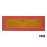 PLACA V-6 PARA VEHICULOS LARGOS 565X200MM.