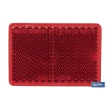 CATADIÓPTRICO RECTANGULAR ROJO 56 X 39 MM CON ADHESIVO