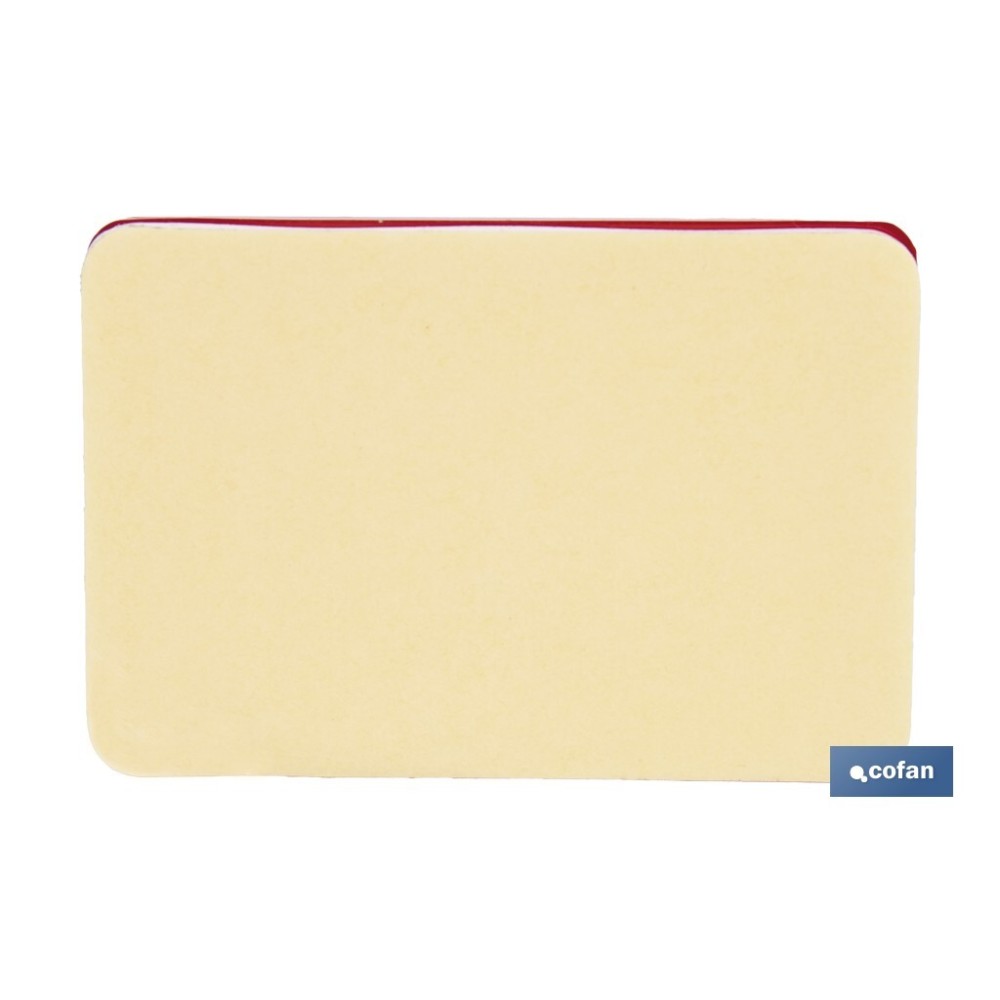 CATADIÓPTRICO RECTANGULAR ROJO 56 X 39 MM CON ADHESIVO