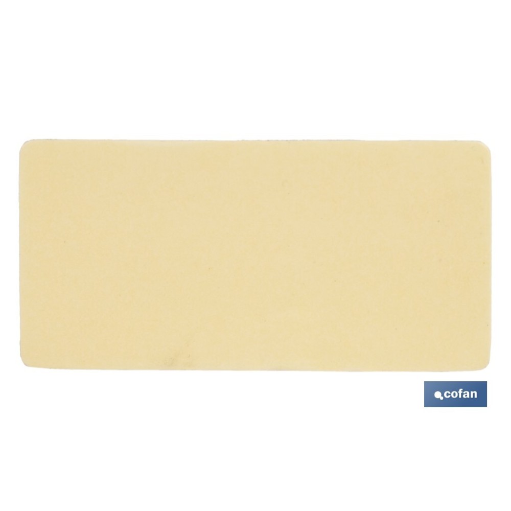 CATADIÓPTRICO RECTANGULAR BLANCO 71 X 35 MM CON ADHESIVO