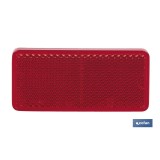 CATADIÓPTRICO RECTANGULAR ROJO 94 X 44 MM CON ADHESIVO