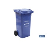 CONTENEDOR 2 RUEDAS 120 LITROS COLOR AZUL