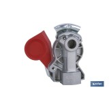 CABEZA ACOPLAMIENTO STANDAR ROJA 22/150