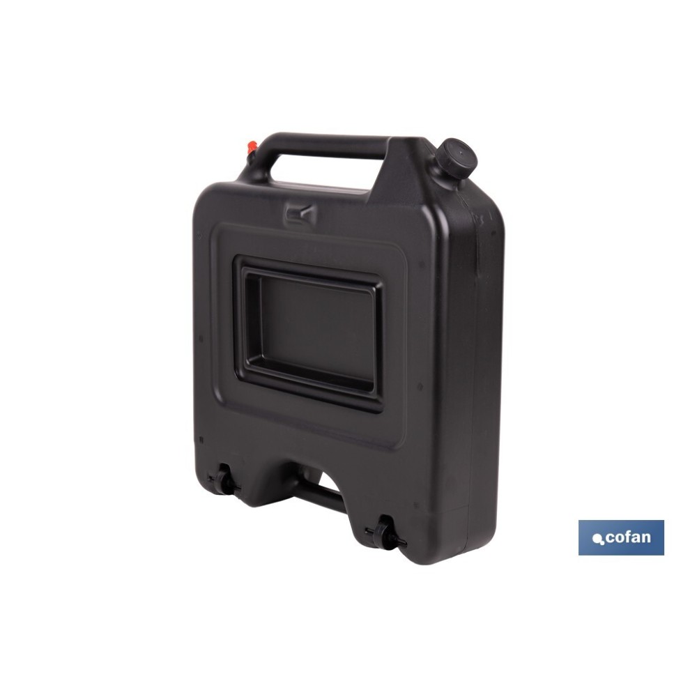 RECOGEDOR DE ACEITE USADO CON TAPA Y FILTRO 14 L
