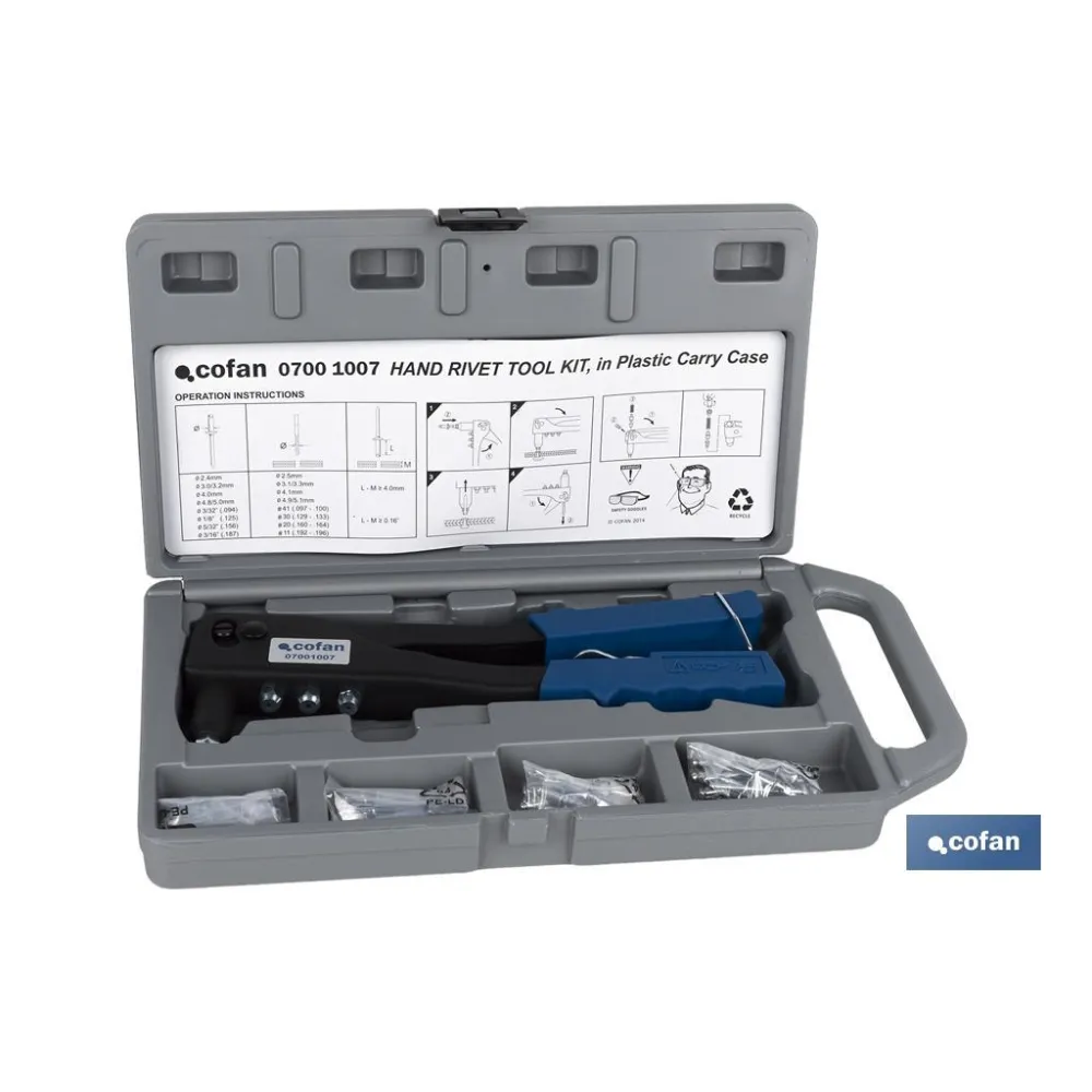 KIT REMACHADORA CON REMACHES (PACK: 1 UDS) - Almacén de Ferretería Acor