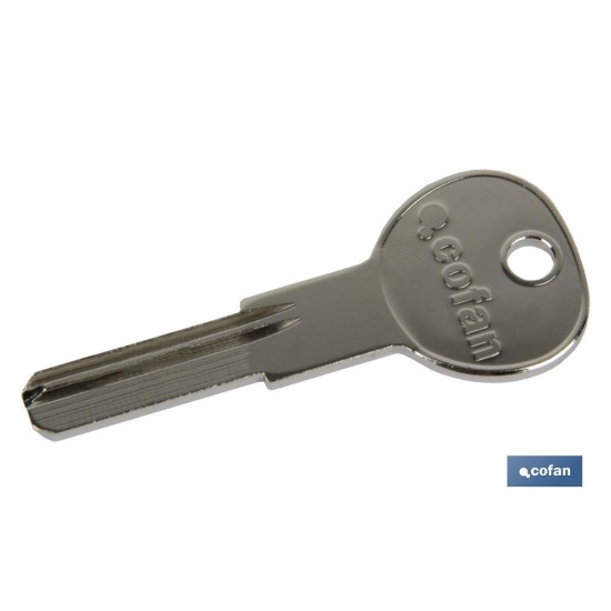 LLAVE EN BRUTO PARA CILINDRO DE SEGURIDAD
