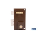 CERRADURA DE SOBREPONER IZQUIERDA 60 MM ADAPTABLE AL MODELO 56A