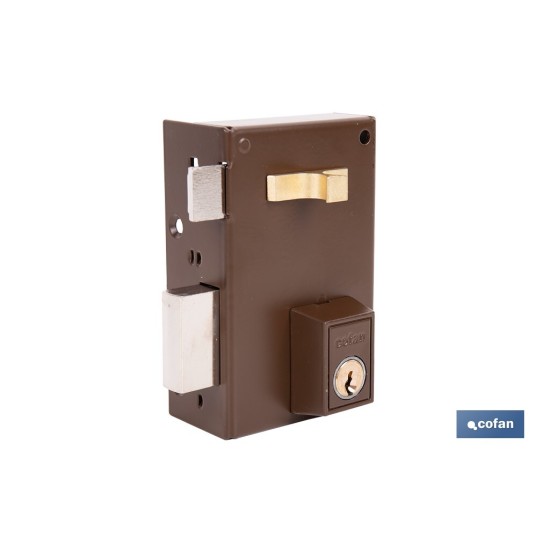 CERRADURA DE SOBREPONER IZQUIERDA 70 MM ADAPTABLE AL MODELO 56A