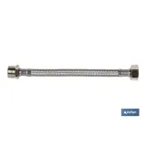 CONEXIÓN FLEXIBLE INOX M3/8- H1/2 20 CM. (PACK: 1 UDS) - Almacén de Ferretería Acor